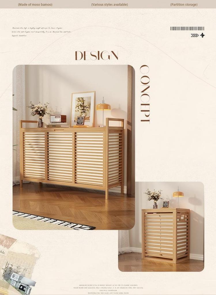 Multi-layer Bamboo Storage Cabinet for Bedroom: Toy and Clothes Organizer, Drawer and Shelf Unit