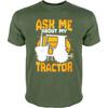 Funny Tshirt Summer Top Printed Boys Oneck Tshirt Ask Me About My Tractor T Shirt Unisex Basic Boys Tee Shirt Oversized Tshirt