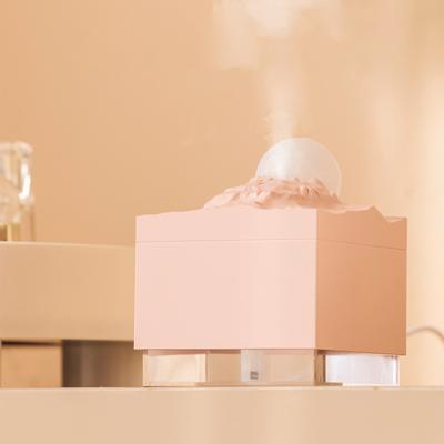 Desktop Humidifier with Colorful Atmosphere Lamp Ultra-quiet Mist Spray and High Fog Output for Home Bedroom