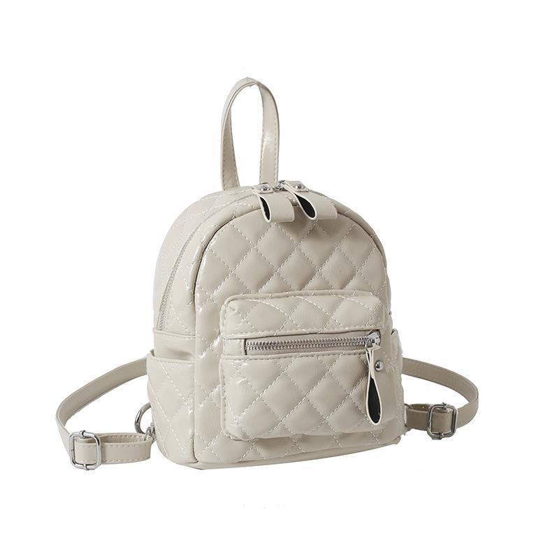 Women's Backpack New Trendy Korean Version Fashion Diamond Simple Temperament Backpack Commuting Fashion Backpack Women