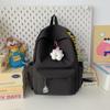 Summer Korean version fresh solid color casual size backpack large capacity primary and secondary school students go out to play small backpack