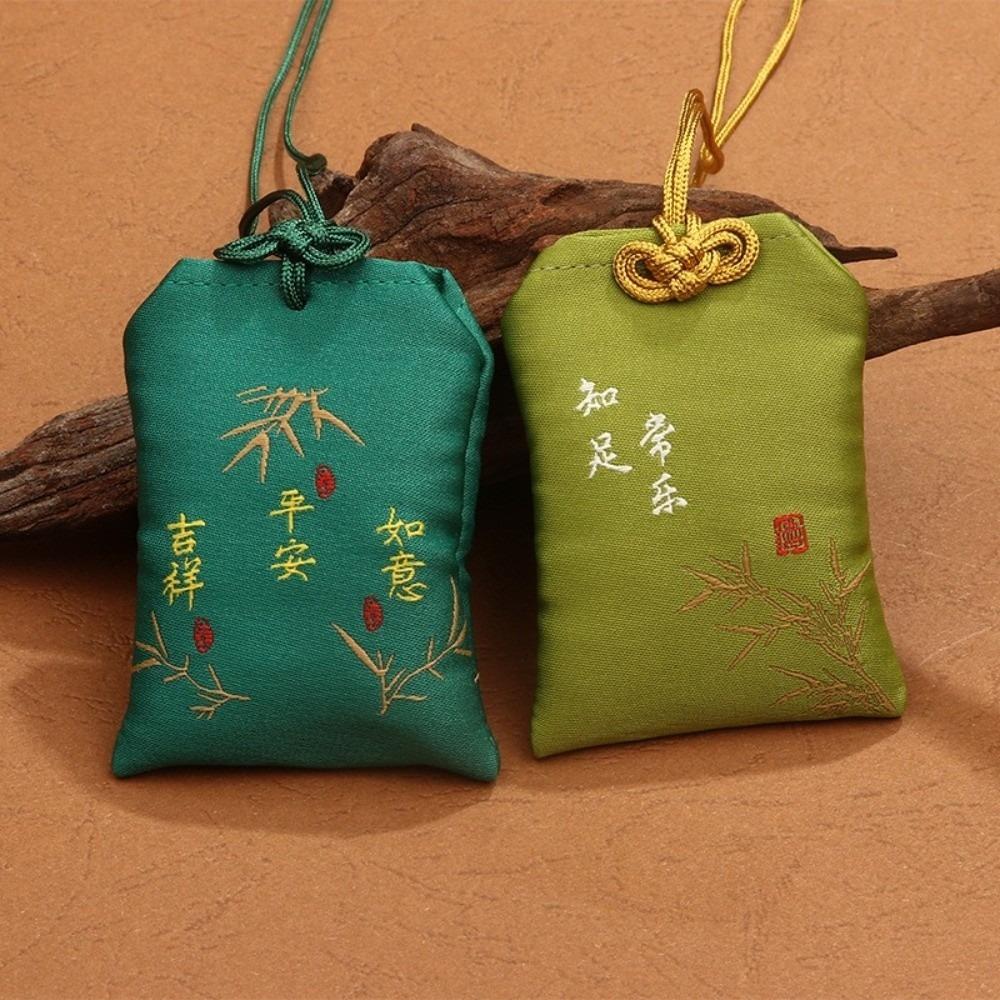 Klassischer japanischer Gebets-Glücksbringer Omamori Beten Schönheit Bestickte Beutel Glück Kaiserliches Paar Schlüsselanhänger Herbstfest