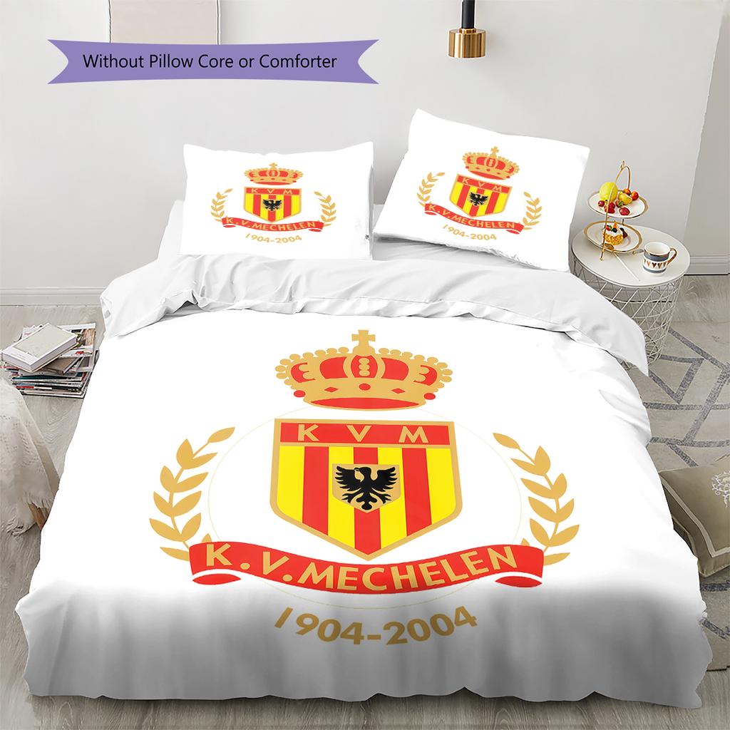 KV Mechelen Pattern Bedding Home Decoration Birthday Gift (1 * Duvet Cover + 2 * Pillowcase, Without Core)