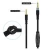 QKIIP Replacement Cable Cord Compatible with Kingston Hyperx Cloud Alpha and Cloud Mix Gaming Headset, Headset Audio 3.5mm Cable with Inline Mute &