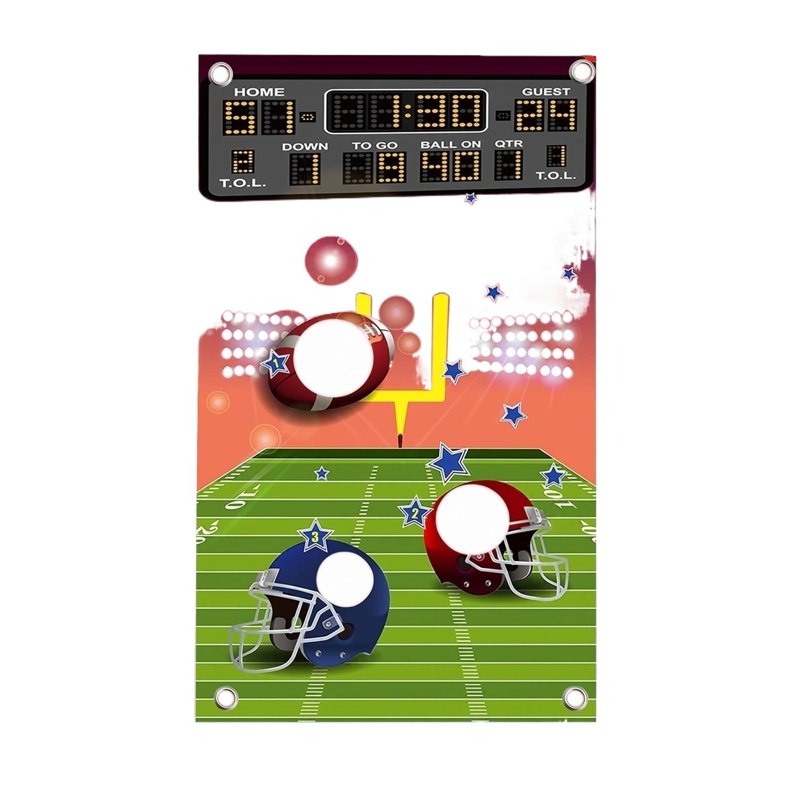 

Toss Game Hanging Banner Set with Bean Bags for Indoor Outdoor Sports Activity Includes Durable Fabric Board and Bean Bags for Group Play One Size