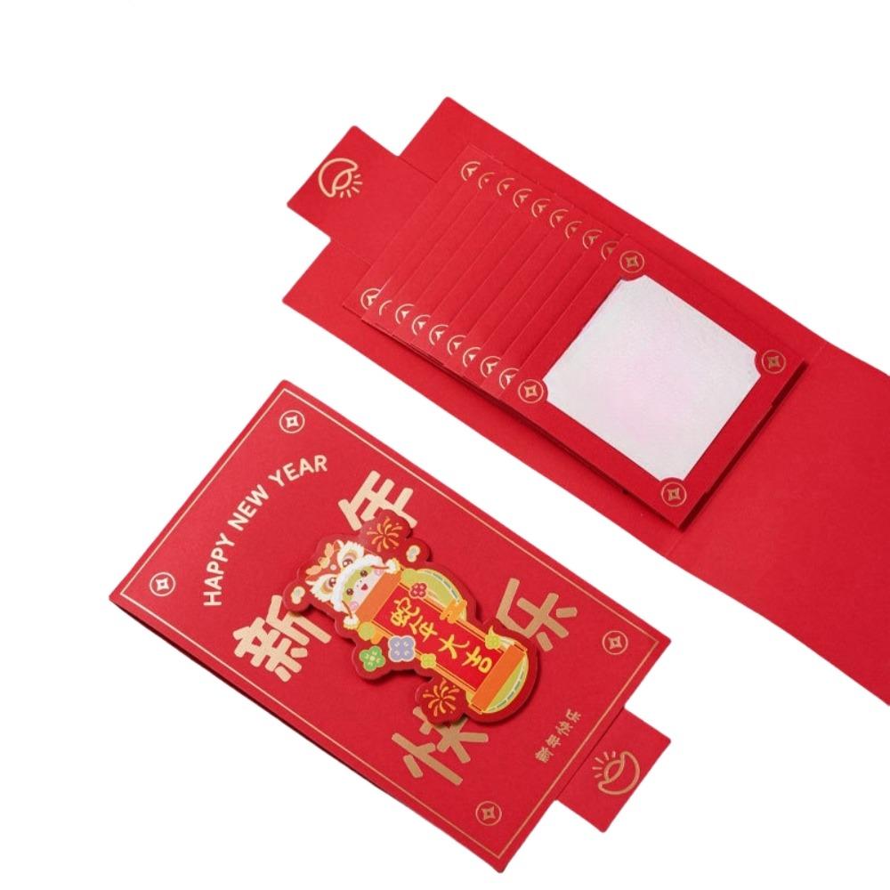 Chinese 3D New Year Red Packet Blessing Lucky Red Pockets 2025 Snake Year Red Envelope  Family