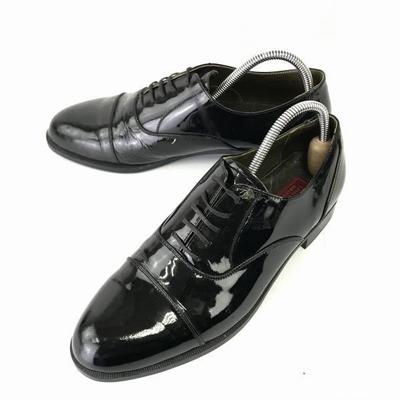 CHATEAU D'ARTIGNY Lackleder Schuhe mit gerader Spitze Schwarz 26.0cm(GEBRAUCHT)