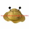 New Solid Color Baby Bucket Hat Wide Brim Cartoon Design Toddler Sun Hat Lightweight Breathable Kids Panama Hat Beach