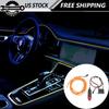 2m EL Wire Neon Light For Car Interior LED Atmosphere Strip Decor Asscessories