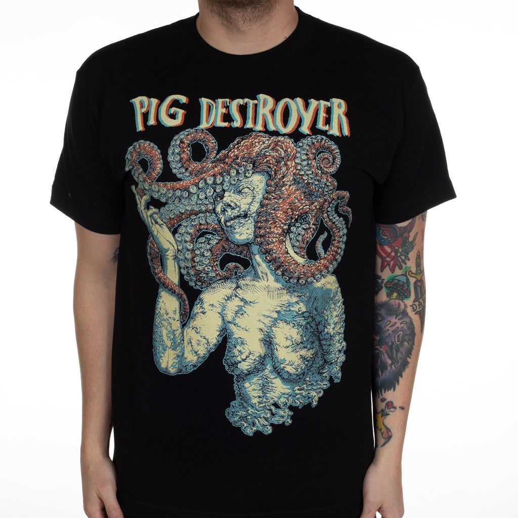 Pig Destroyer Band Graphic Cotton T-shirt Unisex Summer Short Sleeve Fashion Brand Tee Luxury Casual Vintage Retro Top
