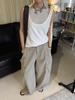 Women's 3D Patchwork Cargo Jeans with Large Pockets - Loose Wide-Leg Style for Spring/Summer Streetwear