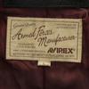 AVIREX Patched Goat Leather Jacket L Black Men's Used