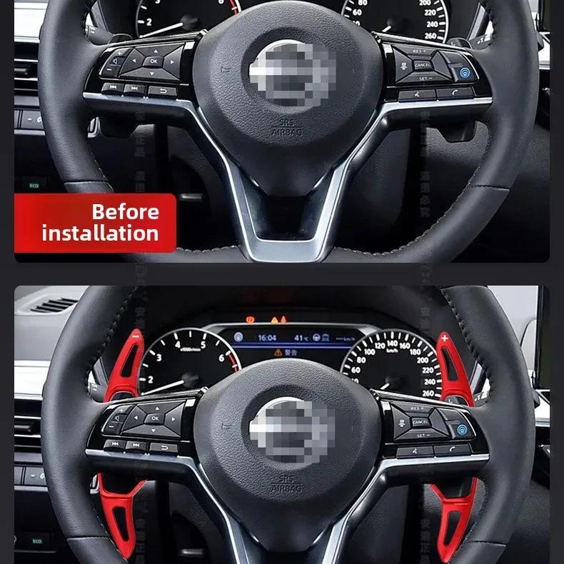 For INFINITI Q50 QX50 Q60 Coupe 2019 2018 Car Steering Wheel Shift Paddle Gear Paddles DSG Extender Stickers Car Accessories