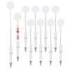 PATIKIL 10pcs Beaded Pens Retractable Badge Reel Beaded Pens Bulk Beaded Ballpoint Pens Black Ink for DIY Making Office Worker Waitress Writing