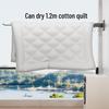 Wall-Mounted Retractable Folding Clothes Drying Rack for Indoor/Balcony Use