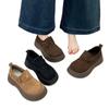 Yang Mi Style Women's Platform Loafers: 2025 Autumn Slip-On, Versatile Birkenstock-Inspired Shoes, Size 34