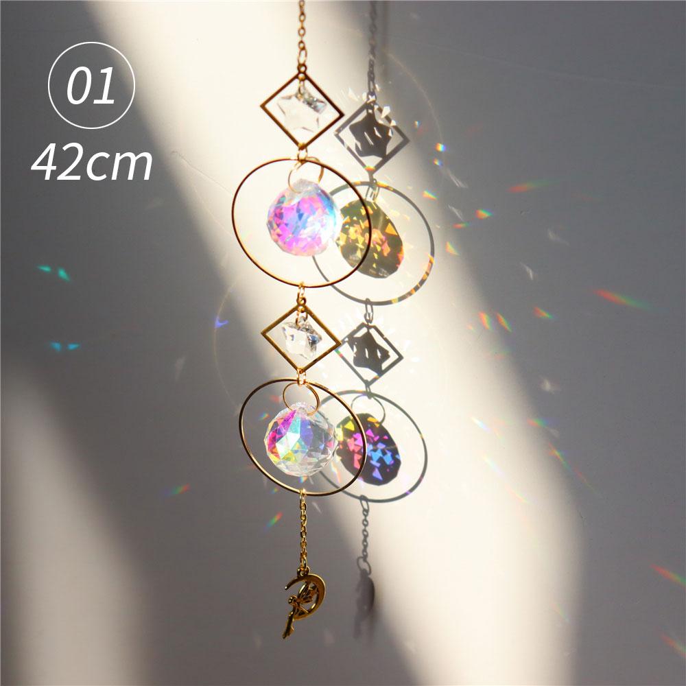 Rainbow Ball Prism Pendant for Home Decoration Sun Catcher Crystal Sun Catcher Devil s Eye Butterfly Decor