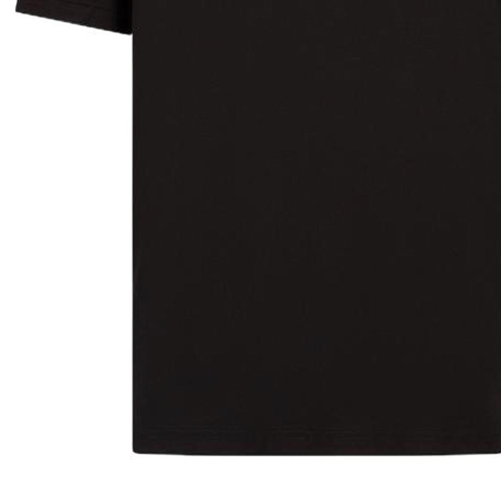 Emporio Armani Letter Logo Appliqué Round Neck Short Sleeve T-Shirt Men Tops Black 3RPT06-PJ02Z-1200