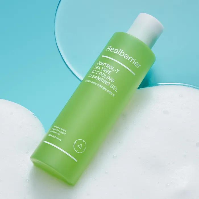Real Barrier Control-T Tea Tree AC Cooling Cleansing Gel 200ml (+Cleansing Foam 30ml+5 Sachets)