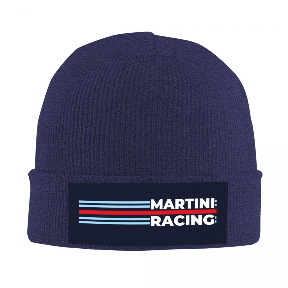 

Martini Racing Warm Knitted Cap Hip Hop Bonnet Hat Autumn Winter Outdoor Beanies Hats for Men Women Adult