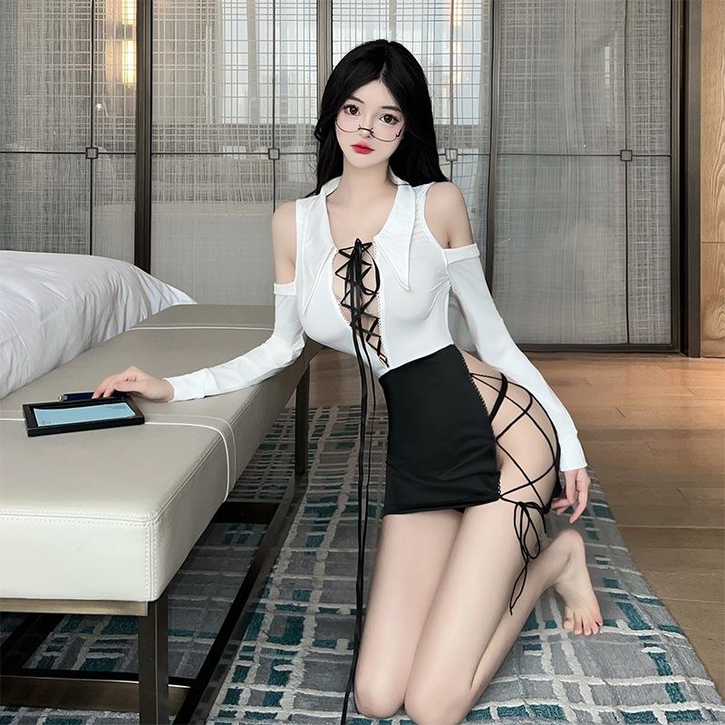 New Anime Women Office Lady Secretary OL Dress Role Play Teacher Uniform Sexy Lingerie Temptation Outfits Erotic Pajamas Costume