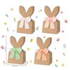 Easter Treat Bags 24 Pieces Paper Bunny Ears Easter Reusable Bags Candy Wrap For Kids Birthday Holiday Party Favors Treat Goodie