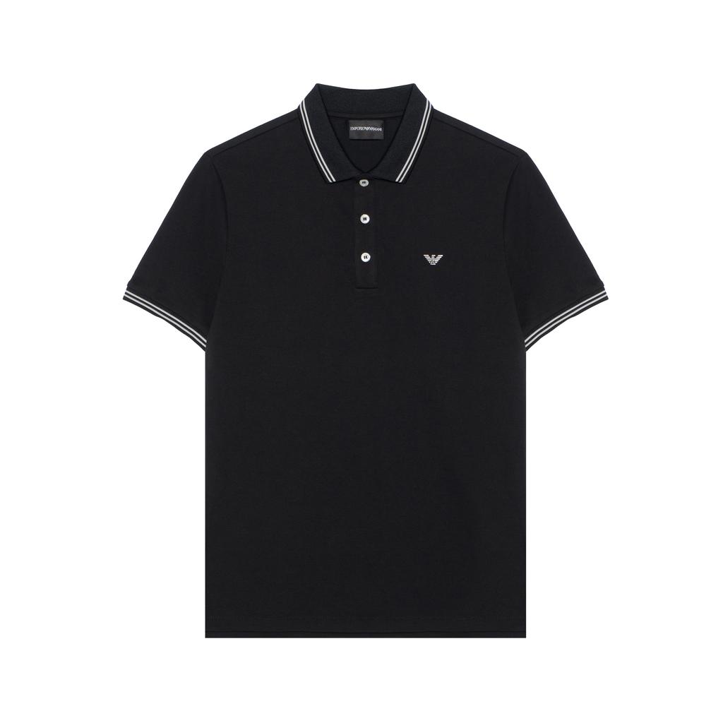 EMPORIO ARMANI Polo Shirt Men's Black 8N1F30-1JPTZ-0999