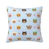 Rilakkuma Strawberries Square Pillow Case Polyester Cushions for Sofa Animal Bear Creative Cushion Covers