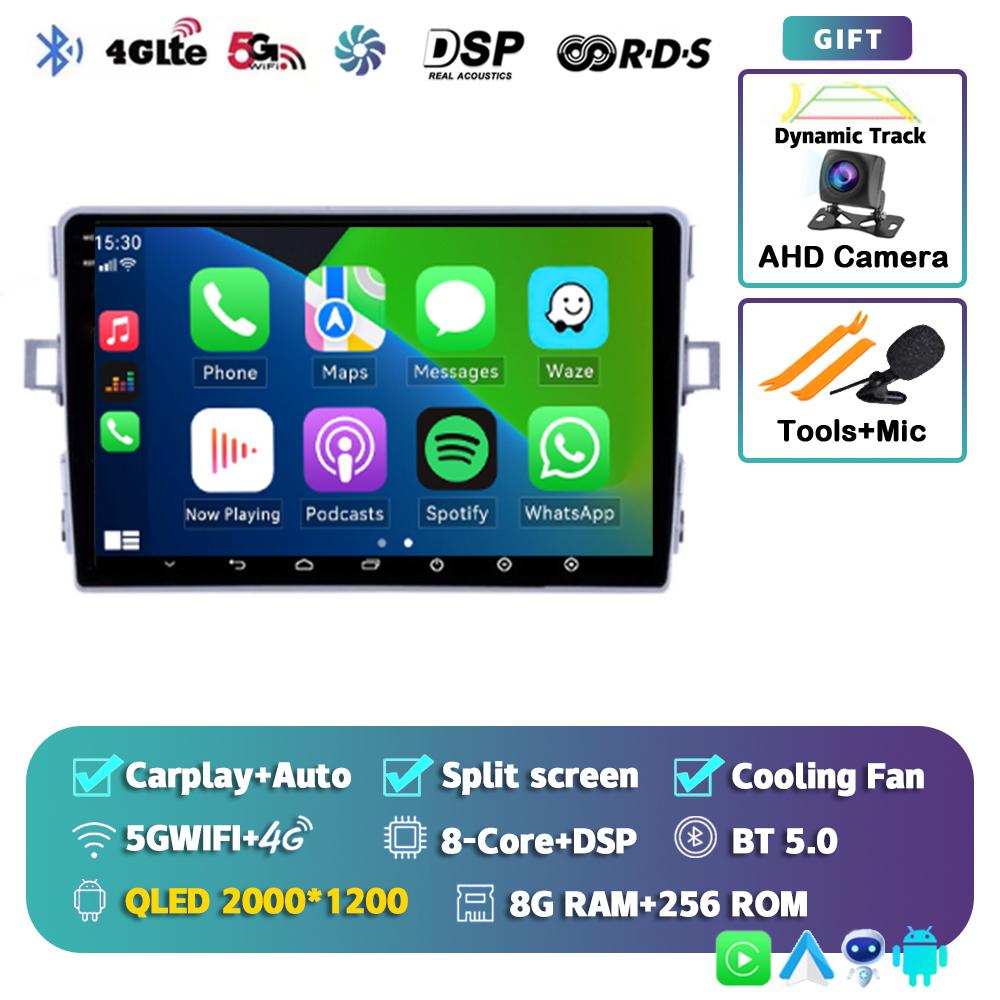 Android 14 Carplay Car Radio For Toyota Verso R20 2010-2013 2014-2016 Multimedia Player GPS Navigation Head Unit 2din Stereo DSP