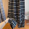 Pants for Women Elastic High Waist Long Trousers Plus Size Thickened Stretchy Striped Casual Wide-Leg Straight Pants