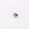 Amethyst Gemstone 925 Sterling Silver Jewelry Zircon Pendant For Birthday Gift CZP-7-10