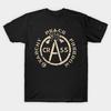 Asian Size Men Black Print T-shirt Crass - Anarchy Peace Freedom No-Cut Print Cotton Tshirt