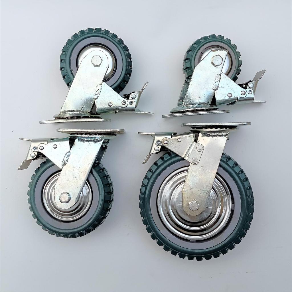 Industrielles Schwerlast-Graues Schwenkrad mit PVC