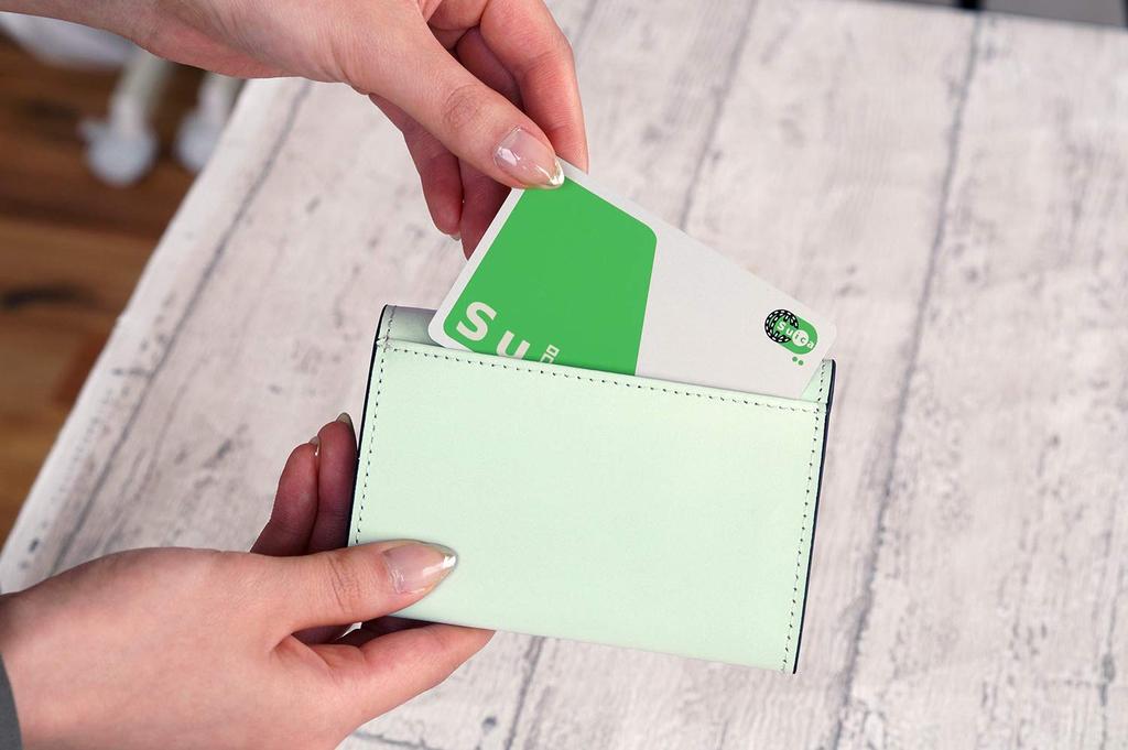 [OKURAYA] Letter-Style Business Card Holder (Blue)