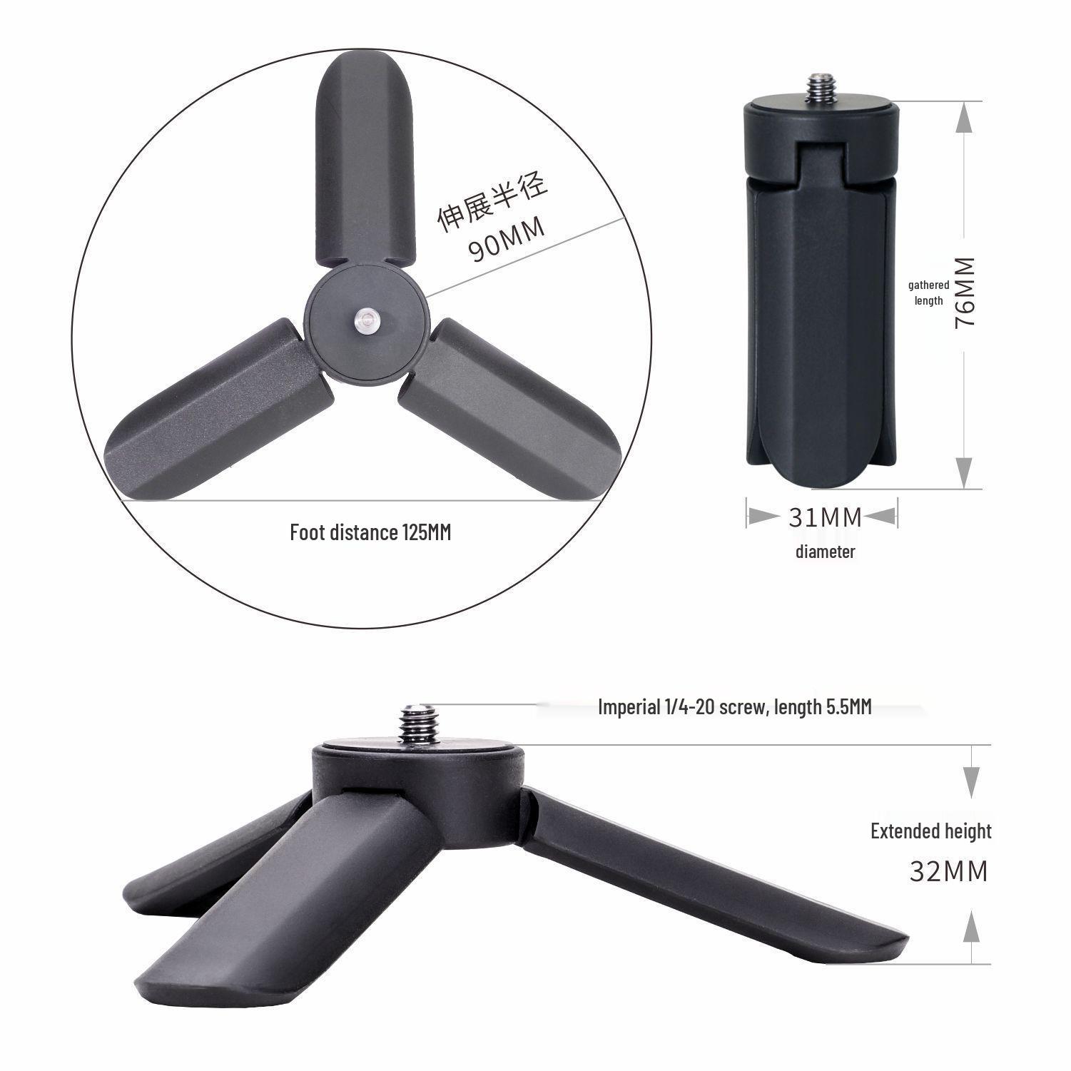 All-Metal Desktop Stand & Mini Tripod for DSLR, Camera, Phone, and Projector