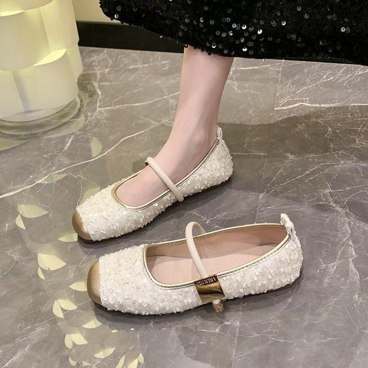 

Chic Sequin Mary Jane Flats - Spring/Summer 2024