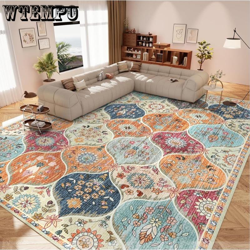Vintage Living Room Carpet Resistant To Dirt Dust Entrance Door Mat Home Room Decoration Carpet