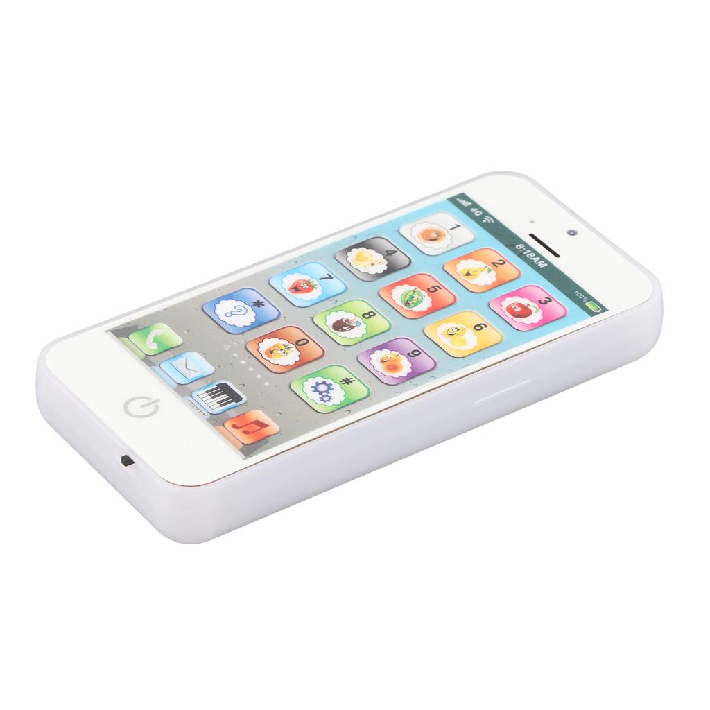 Baby Mobile Phone Toy Simulation Shaped Clr Music Cool Light English Mobile Phone Toy