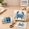 DIY Craft Kits for Adults Sea Glass Art Mosaic Kit Ocean Animal Themed Set Adult Crafting Gift Ideas Beginner Handmade Material Pack Coastal