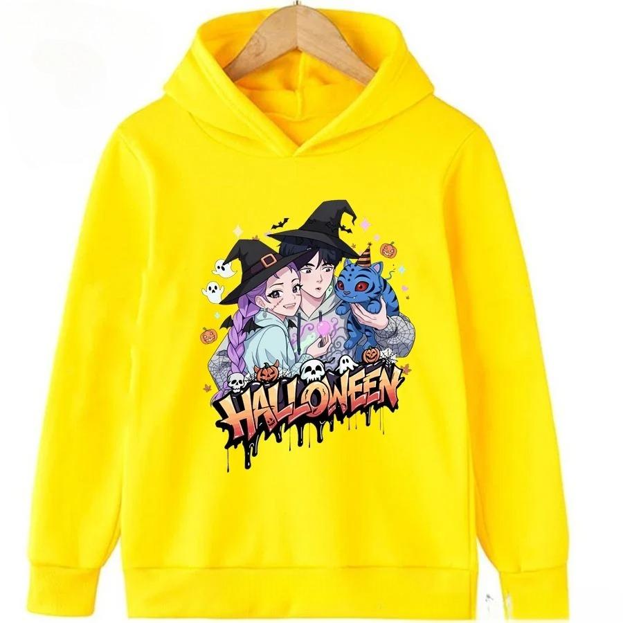 Kids Hoodies & Sweatshirts Kids Anime Kpop Demon Hunters Halloween Hoodie