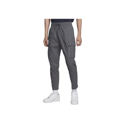 Solid Color Lace Pocket Cargo Pants Men Pants Charcoal-Gray BV3128-021