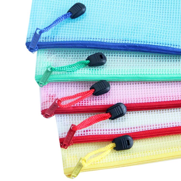 Waterproof Mesh Document & Zipper Bag - Transparent A4/A5