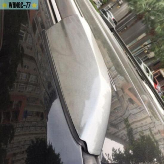 4pcs For Toyota Highlander 2008 -2013 Silver Roof Rack Rail End Cover Cap Shells