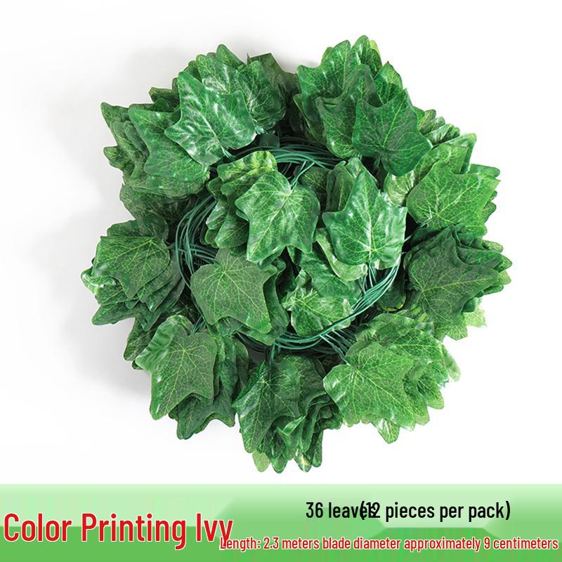 Rattan Vine Decorative Fake Leaves for Ceiling and Pipe Covering