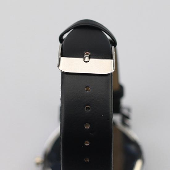 Watch Easy To Read Round Dial Alloy Case Couple Quartz Wristwatch for Festival Gift