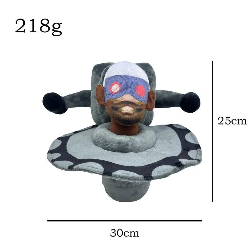 1/6/12PCS Skibidi Toilet Plush Toy Titan Tv Man  Boss Toilet Cartoon Dolls Stuffed Soft Doll Christmas Birthday Gift For Kids