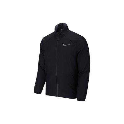 Solid Logo Stand Collar Long Sleeve Sports Jacket Men Jacket Black AJ4460-010