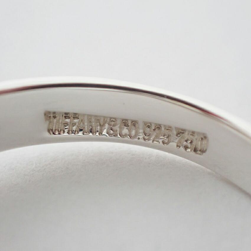 [Used] TIFFANY 925/750 ribbon ring / size 8 / g502-43