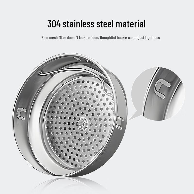 JD Double-Layer Insulated Glass Tea Infuser Mug