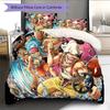 Set cu cuvertură și fețe de pernă cu model de desene animate Decorare casă Cadou de ziua de naștere (1 * husă de pilotă + 2 * fețe de pernă, fără miez)